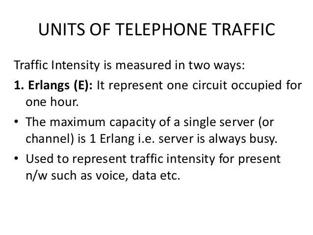 Telephone Traffic